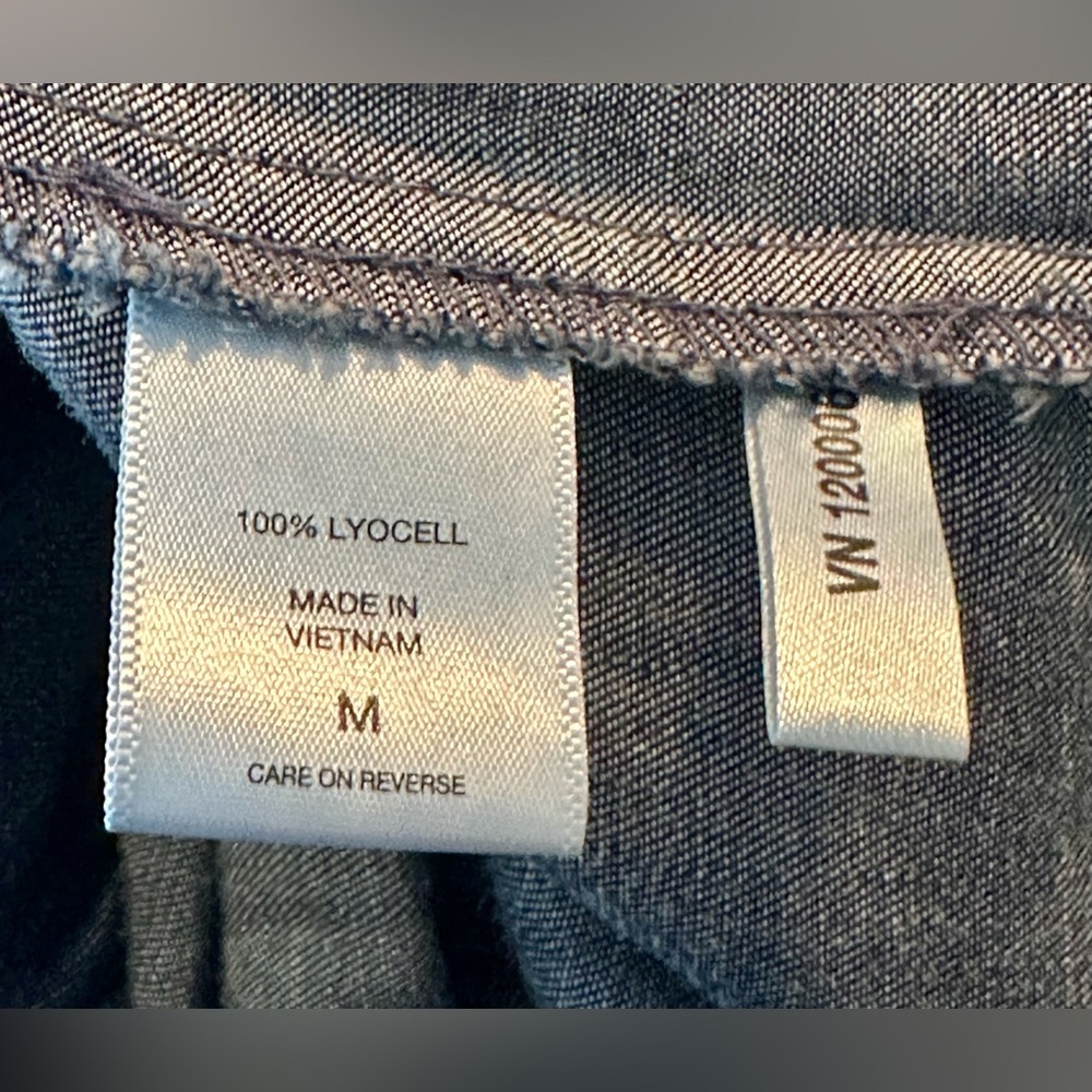 New York & Company Indigo Denim Romper - Picture 6 of 7